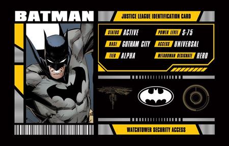 BATMAN JUSTICE LEAGUE MEMBERSHIP CARD REPLICA