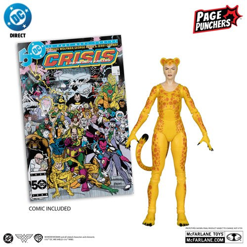 DC Page Punchers Cheetah with (Crisis on Infinite Earths) Comic [PLATINUM CHASE]