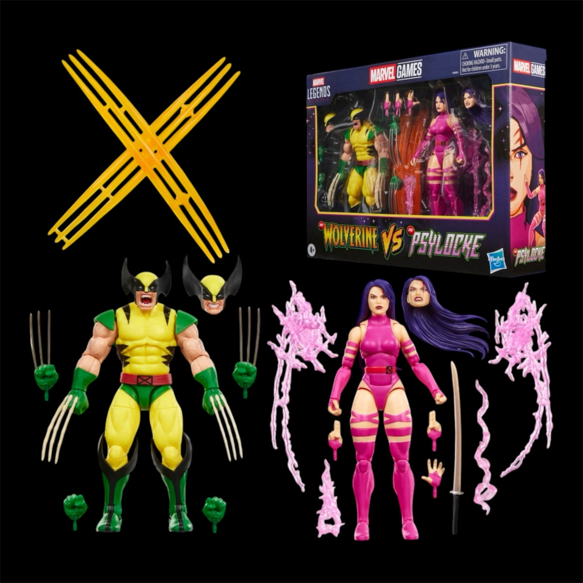 Marvel Legends Series Marvel Games Wolverine vs Psylocke