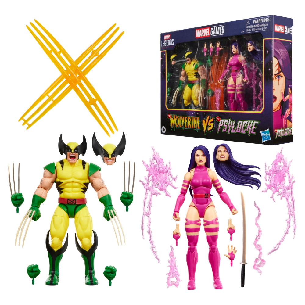 Marvel Legends Series Marvel Games Wolverine vs Psylocke