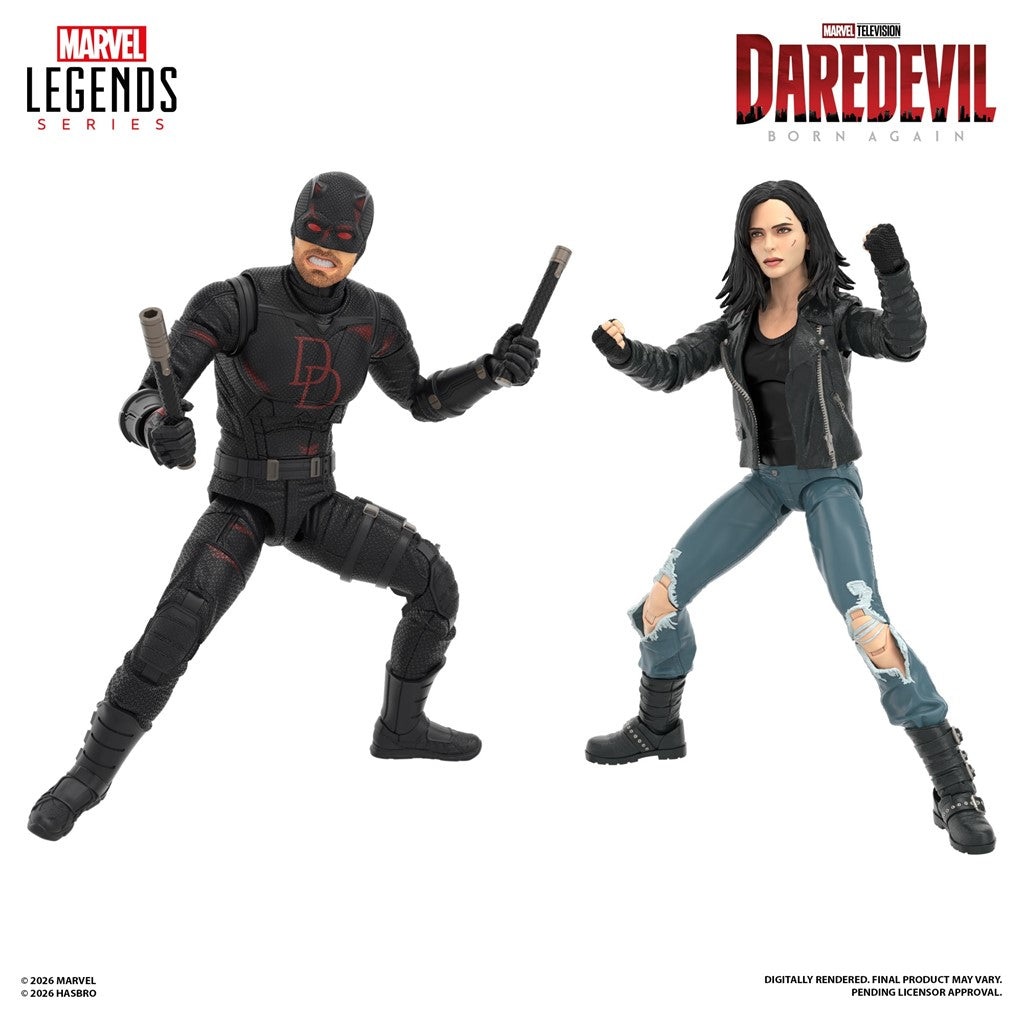 Marvel Legends Series Daredevil: Born Again Daredevil & Jessica Jones Action Figures (2-Pack)