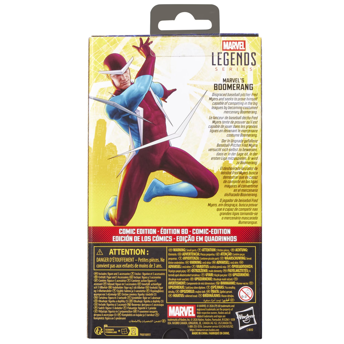 Marvel Legends Series Marvel’ Boomerang