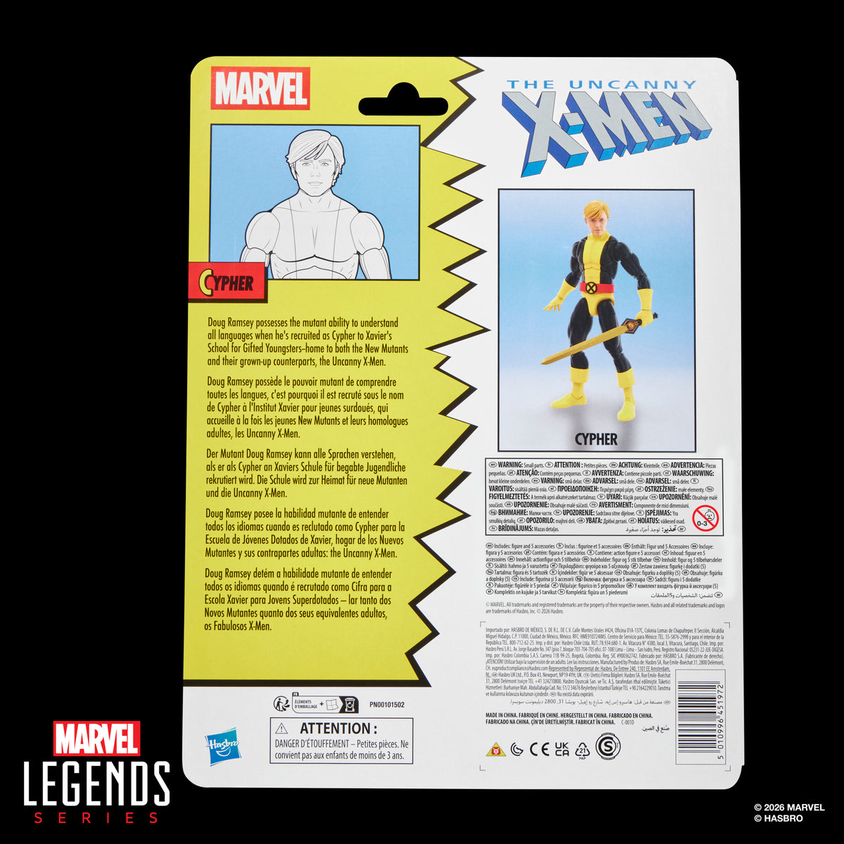 Marvel Legends Series New Mutants Cypher