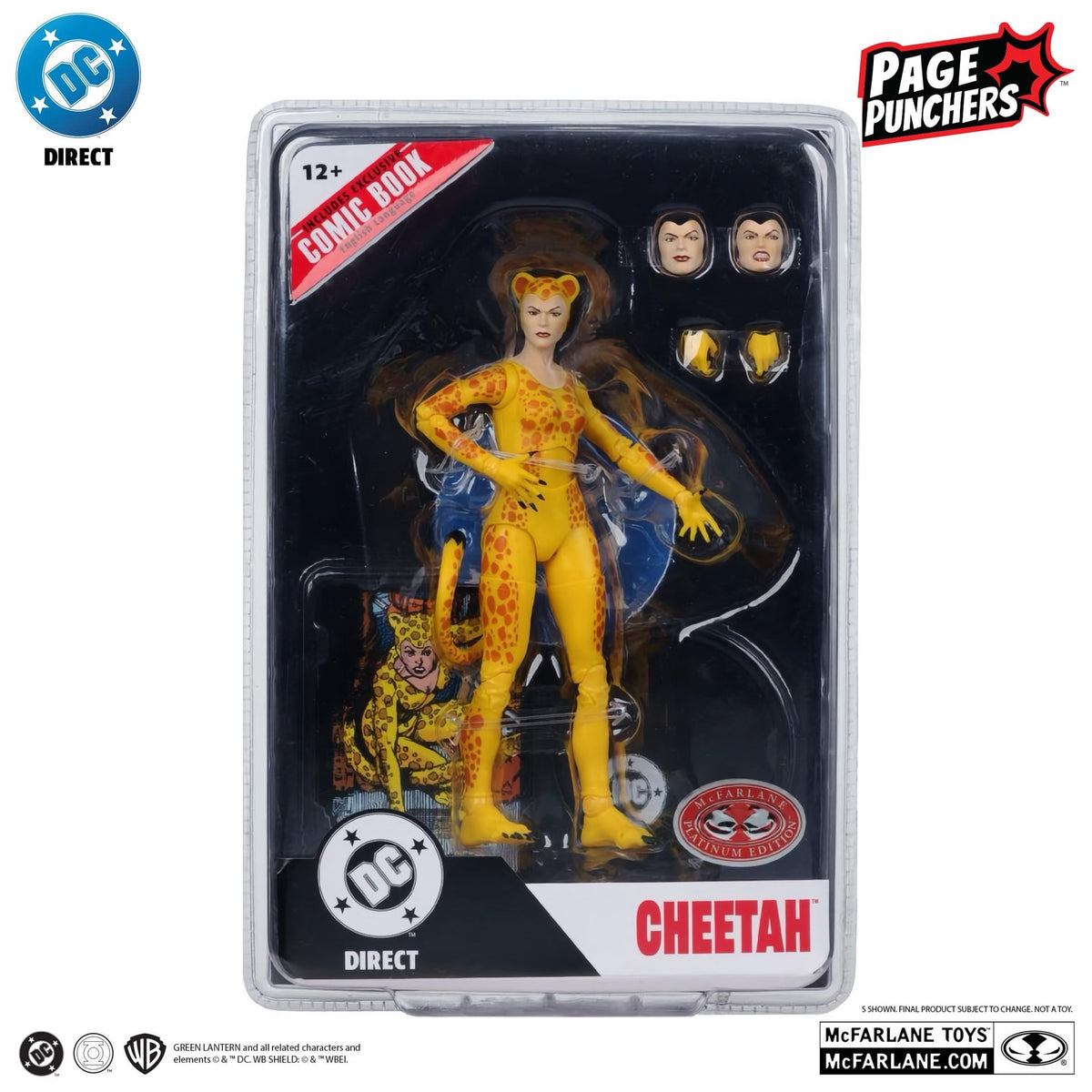 DC Page Punchers Cheetah with (Crisis on Infinite Earths) Comic [PLATINUM CHASE]