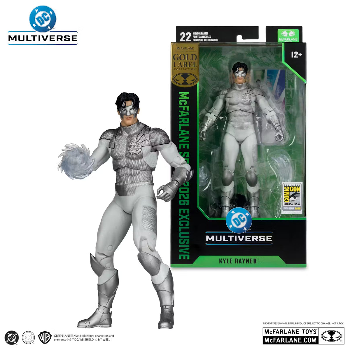 DC Multiverse Kyle Rayner (White Lantern) 2026 SDCC Gold Label Exclusive