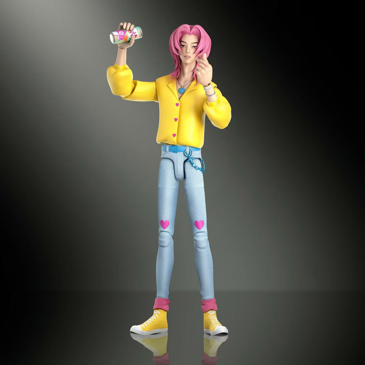 KPop Demon Hunters Saja Boys Romance Soda Pop Action Figure