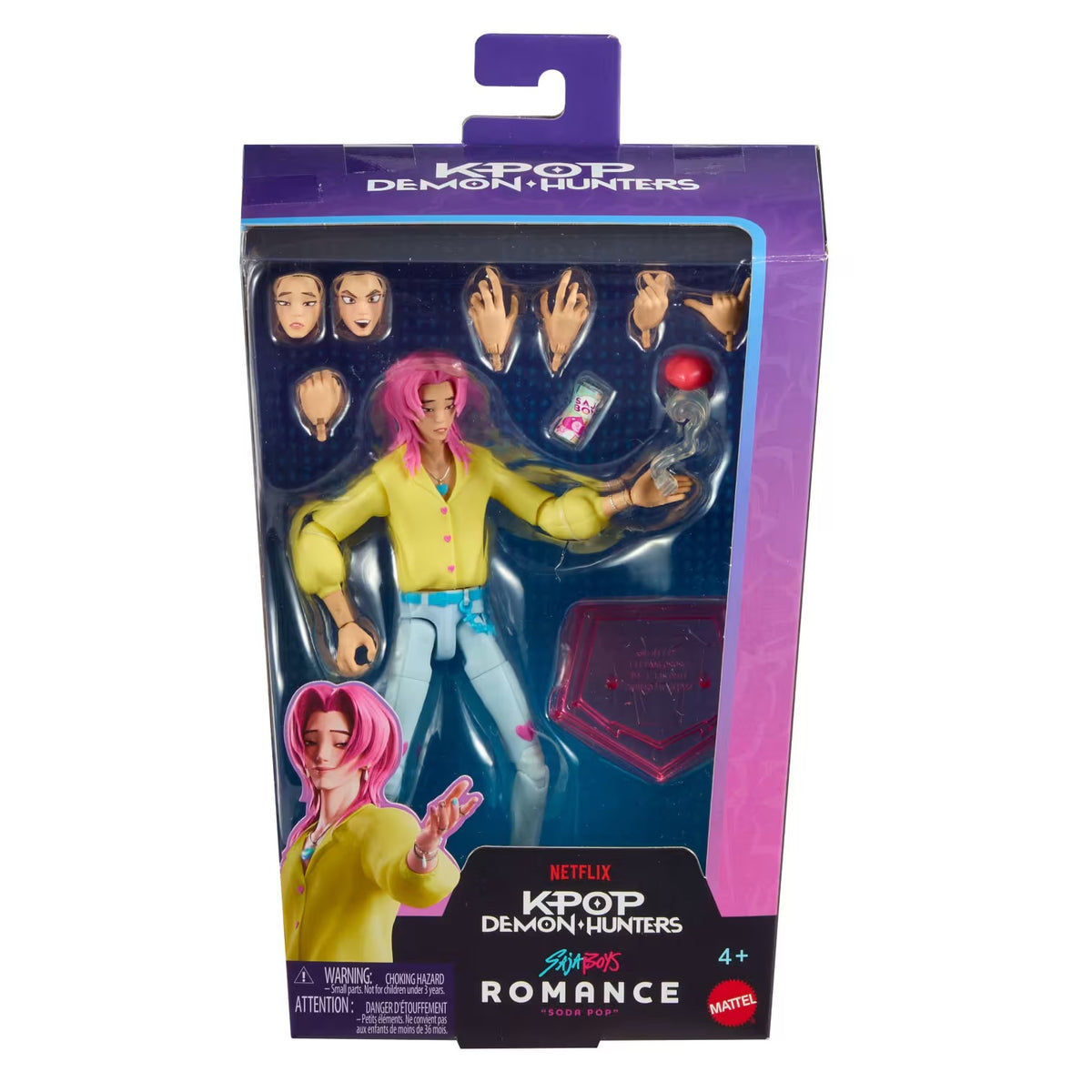 KPop Demon Hunters Saja Boys Romance Soda Pop Action Figure
