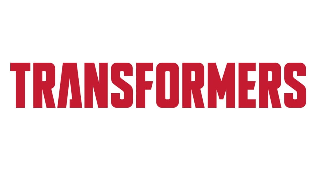 Transformers Text Logo in Red Capital Letters