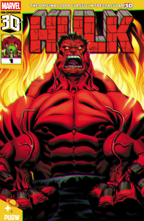 RED HULK PAN DIMENSIONAL 3D EDITION #1