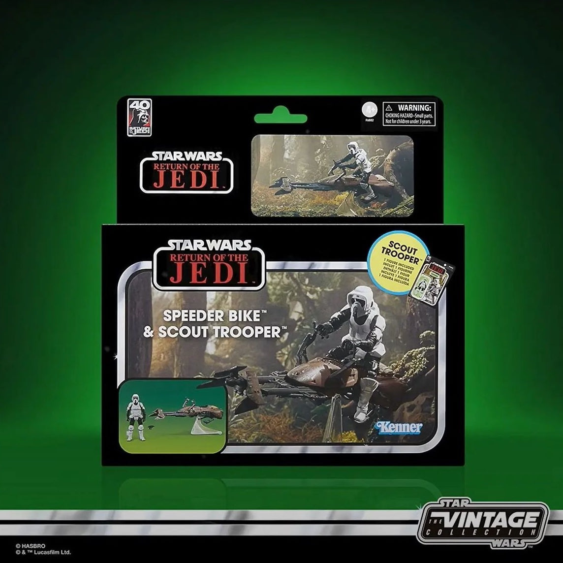 Star Wars The Vintage Collection Vehicles: Speeder Bike & Scout Trooper